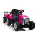 Traktor na Akumulator z Przyczepą XMX611 Różowy