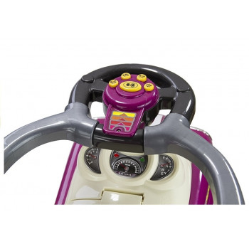 Jeździk Pchacz z Prowadnicą Coupe Fioletowy