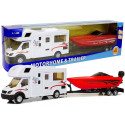 Camper z Czerwoną Motorówką i Napędem Frykcyjnym 1:48