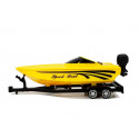 Camper z  Żółtą Motorówką i Napędem Frykcyjnym 1:48