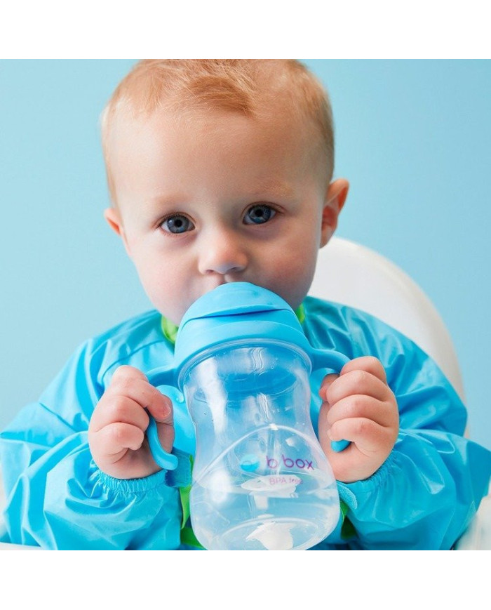 B.BOX innowacyjny bidon ze słomką SZARY