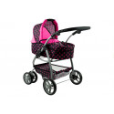 Wózek dla lalek Alice Głęboki, Spacerówka, Gondola 2w1