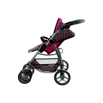 Wózek dla lalek Alice Głęboki, Spacerówka, Gondola 2w1