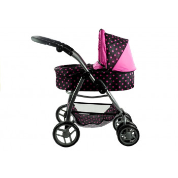 Wózek dla lalek Alice Głęboki, Spacerówka, Gondola 2w1