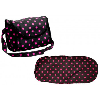 Wózek Spacerówka 2 w1 z Torbą Gondola Czarno- Różowy