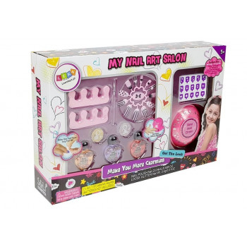 Zestaw Do Robienia Paznokci Suszarka Brokat