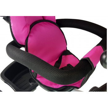 Rower Trójkołowy PRO300 Różowy z  Rączka i Obręczą