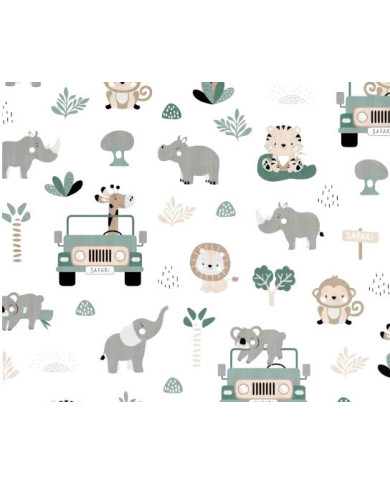 Prześcieradło Zoo w Autach różne rozmiary
