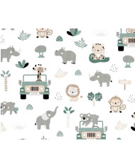 Prześcieradło Zoo w Autach różne rozmiary