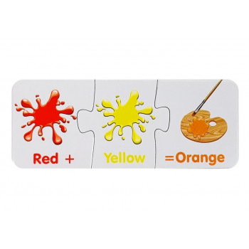 Puzzle Edukacyjne Kolory Angielski 10 Połączeń
