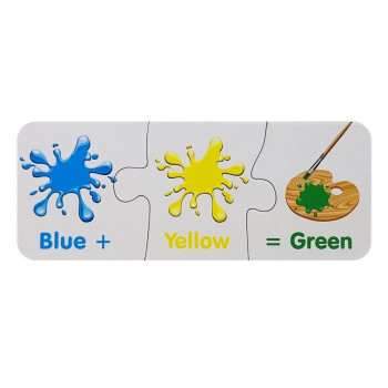 Puzzle Edukacyjne Kolory Angielski 10 Połączeń