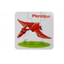 Puzzle Edukacyjne Dinozaury Angielski 10 Połączeń