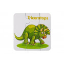 Puzzle Edukacyjne Dinozaury Angielski 10 Połączeń