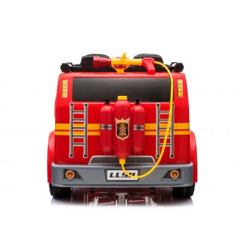 Wóz Strażacki na Akumulator Czerwony Dla Dzieci Pilot