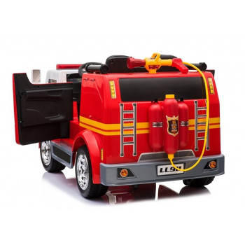 Wóz Strażacki na Akumulator Czerwony Dla Dzieci Pilot