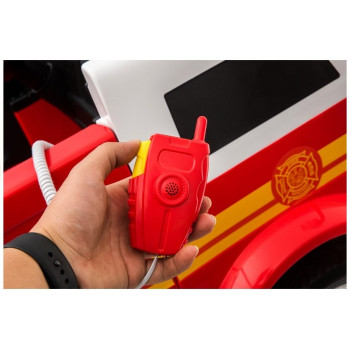 Wóz Strażacki na Akumulator Czerwony Dla Dzieci Pilot