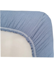 Prześcieradło do gondoli muślinowe PREMIUM jeans