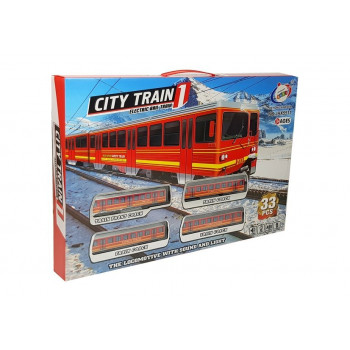 Pociąg  Kolejka Tory Na Baterie 33 Elementów