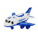 Samolot Rozkładany Policyjny z Autkami 1:64 ze światłami i dźwiękiem