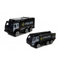 Samolot Rozkładany Policyjny z Autkami 1:64 ze światłami i dźwiękiem