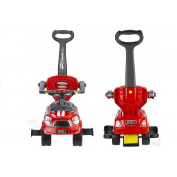 Jeździk Pchacz z Prowadnicą Coupe Czerwony