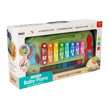 Pianinko Cymbałki Dla Niemowląt Podświetlane Klawisze Muzyka