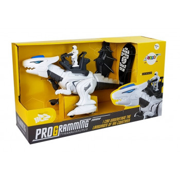 Dinozaur Tyranozaur Robot Interaktywny Zdalnie Sterowany K18 Programowanie Biały