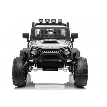 Auto na akumulator Jeep JC666 Srebrny Lakierowany