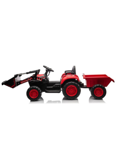 Traktor Na Akumulator Z łyżką BW-X002A Czerwony