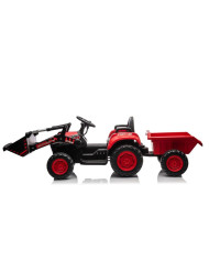 Traktor Na Akumulator Z łyżką BW-X002A Czerwony