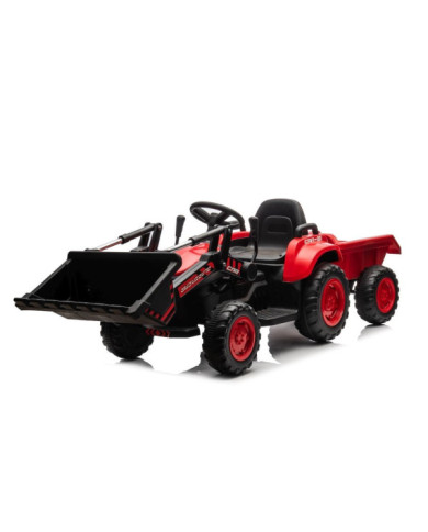 Traktor Na Akumulator Z łyżką BW-X002A Czerwony