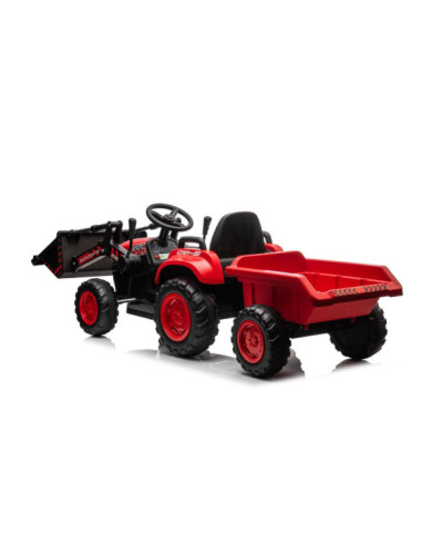 Traktor Na Akumulator Z łyżką BW-X002A Czerwony
