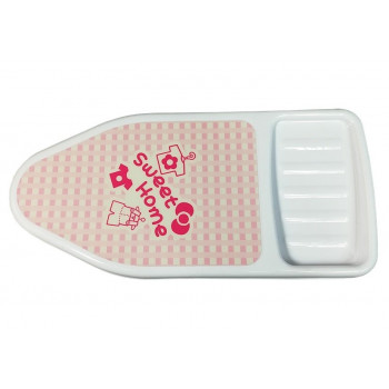 Różowe Żelazko Zestaw do Prasowania Deska Wieszaki