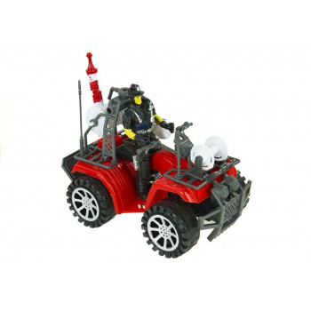 Duży Zestaw Straz Pożarna Kask Quad Strażacki