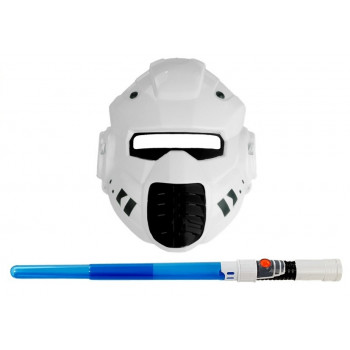 Kosmiczny Pistolet Laserowy z Maską Miecz Świecący