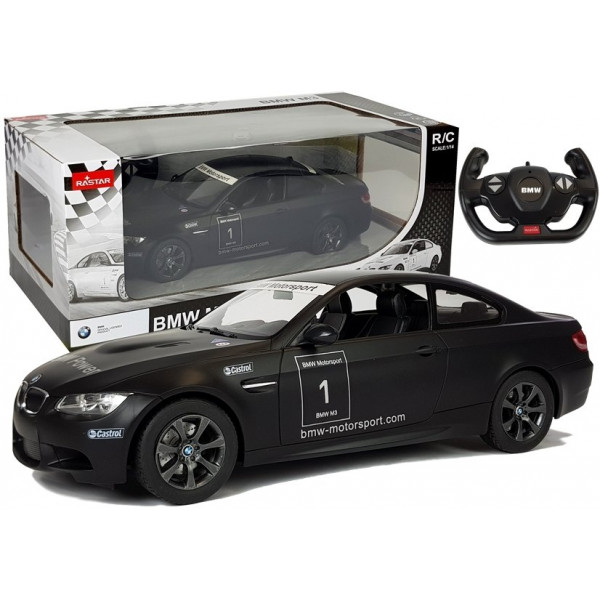 Auto R/C BMW M3 Rastar 1:14 Czarny na Pilota