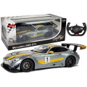 Auto R/C Mercedes AMG GT3 Rastar 1:14 Szare na pilota