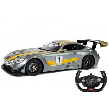 Auto R/C Mercedes AMG GT3 Rastar 1:14 Szare na pilota