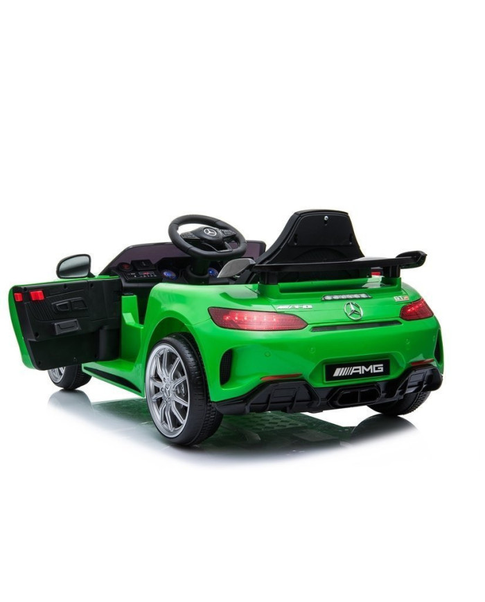 Auto Pojazd Na Akumulator Mercedes GT R Dla Dzieci Światła LED MP3 Zielony