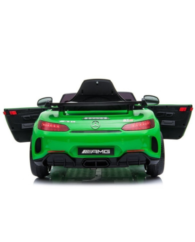 Auto Pojazd Na Akumulator Mercedes GT R Dla Dzieci Światła LED MP3 Zielony