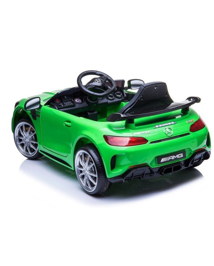 Auto Pojazd Na Akumulator Mercedes GT R Dla Dzieci Światła LED MP3 Zielony