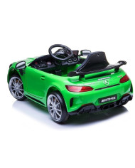 Auto Pojazd Na Akumulator Mercedes GT R Dla Dzieci Światła LED MP3 Zielony