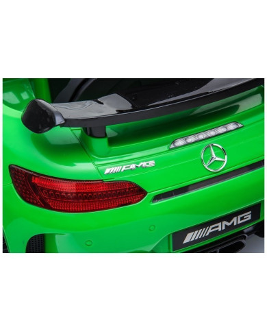 Auto Pojazd Na Akumulator Mercedes GT R Dla Dzieci Światła LED MP3 Zielony