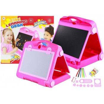 Tablica Na kredę Pisak + Pisaki Szblony 2w1