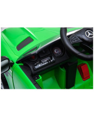 Auto Pojazd Na Akumulator Mercedes GT R Dla Dzieci Światła LED MP3 Zielony