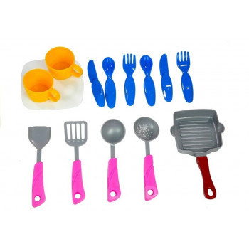 Kuchenka i Zlewozmywak z Akcesoriami Kran z Wodą