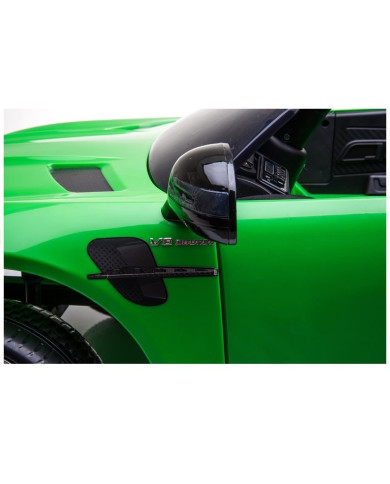 Auto Pojazd Na Akumulator Mercedes GT R Dla Dzieci Światła LED MP3 Zielony