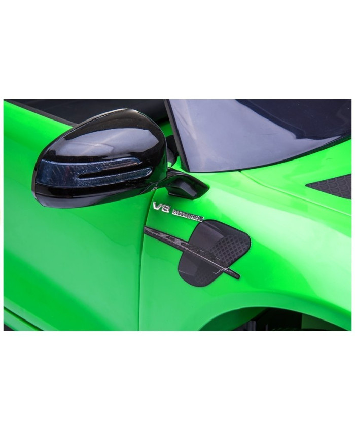 Auto Pojazd Na Akumulator Mercedes GT R Dla Dzieci Światła LED MP3 Zielony