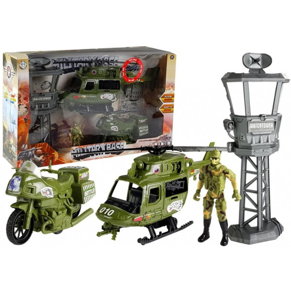 Zestaw Militarny Helikopter Wojskowy Motor Wieża