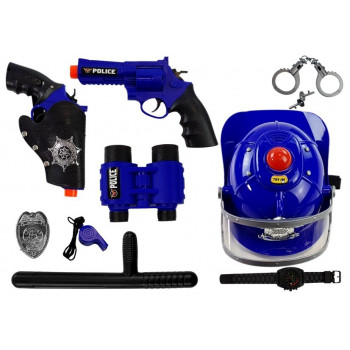 Zestaw Policyjny Hełm Broń Światła i Dźwięki